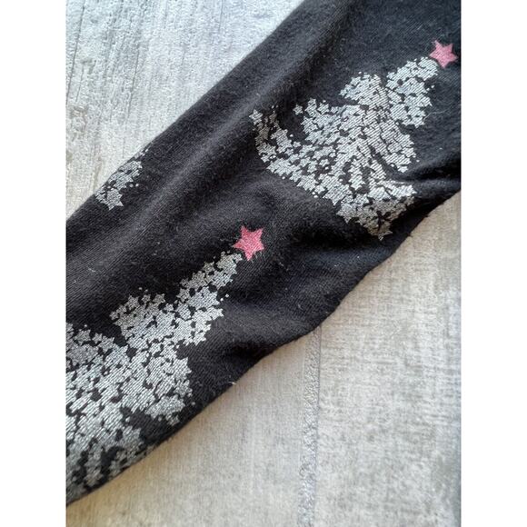 KICKEE PANTS Christmas Tree Foil One Piece Sleeper Pjs Zip Pajamas Black 6-9m - Picture 9 of 11